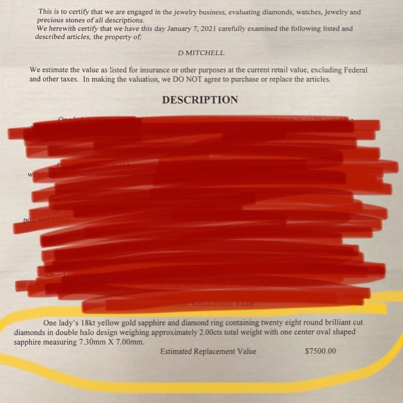 Sapphire & Diamond Ring - Picture 10 of 10